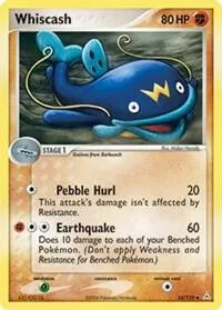Whiscash #55/110 Pokémon card from EX Holon Phantoms