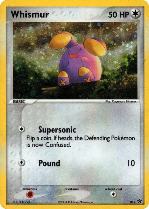 Whismur - 019 EX Deck Tin #019 Holofoil Pokémon card from Nintendo Promos