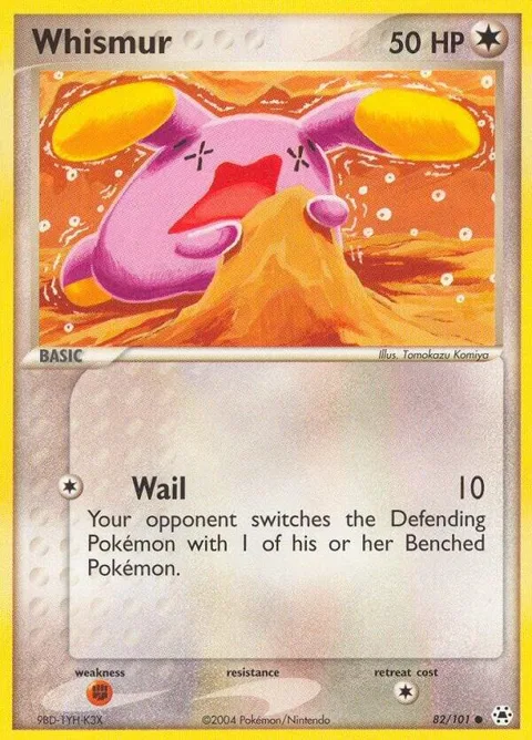 Whismur #82/101 Reverse Holofoil Pokémon card from EX Hidden Legends