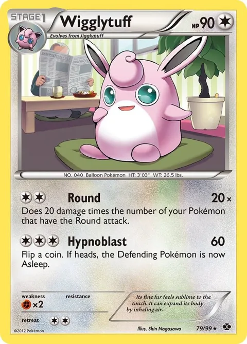 Wigglytuff #79/99 Pokémon card from Next Destinies