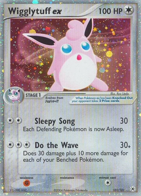 Wigglytuff ex #101/101 Holofoil Pokémon card from EX Hidden Legends