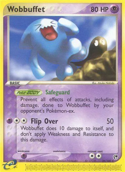 Wobbuffet #26/100 Pokémon card from EX Sandstorm