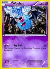 Woobat - 7/12 #007/012 Holofoil Pokémon card from McDonald's Promos 2012