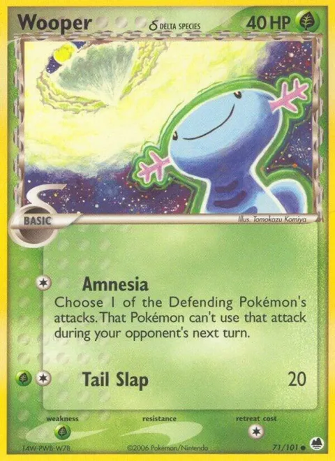 Wooper Delta Species #71/101 Reverse Holofoil Pokémon card from EX Dragon Frontiers