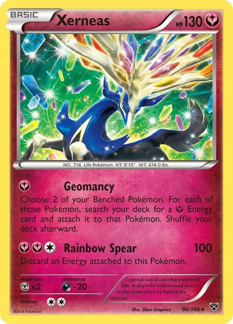 Xerneas #96/146 Pokémon card from XY Base Set