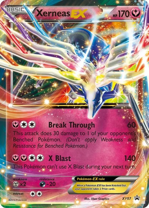 Xerneas EX #XY07 Holofoil Pokémon card from XY Promos