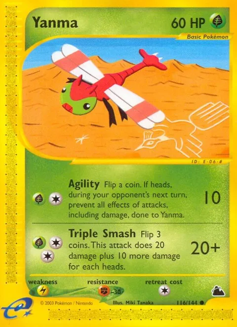 Yanma #116/144 Pokémon card from Skyridge