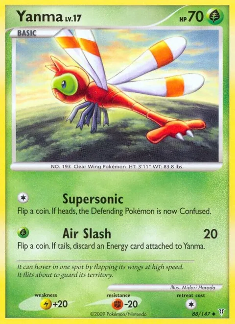 Yanma #88 Pokémon card from Supreme Victors