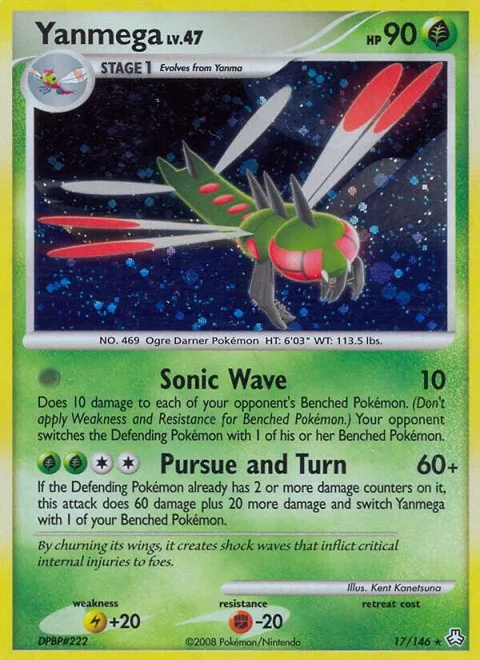 Yanmega #17/146 Holofoil Pokémon card from Legends Awakened
