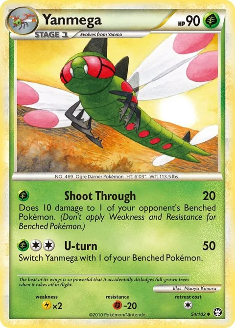 Yanmega #54/102 Pokémon card from Triumphant