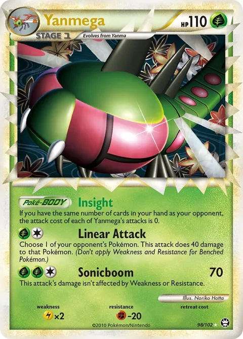 Yanmega Prime #98/102 Holofoil Pokémon card from Triumphant