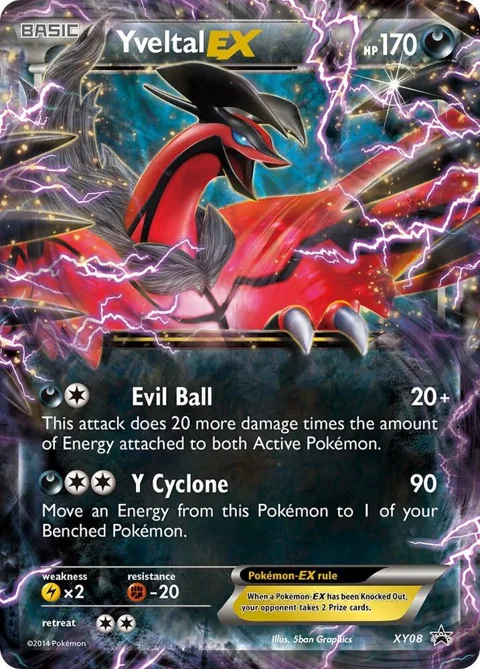 Yveltal EX #XY08 Holofoil Pokémon card from XY Promos