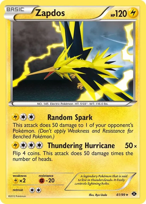 Zapdos #41/99 Reverse Holofoil Pokémon card from Next Destinies