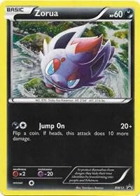 Zorua #BW12 Holofoil Pokémon card from Black and White Promos