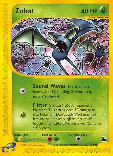 Zubat 117 #117/144 Pokémon card from Skyridge
