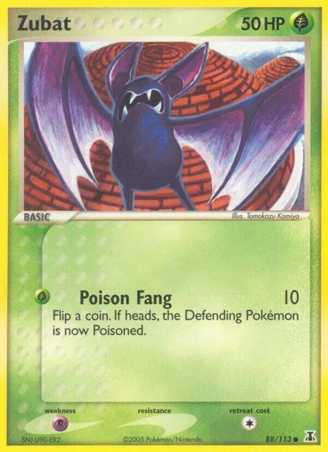 Zubat #88/113 Pokémon card from EX Delta Species