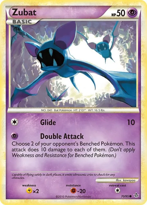 Zubat #70/95 Pokémon card from Unleashed