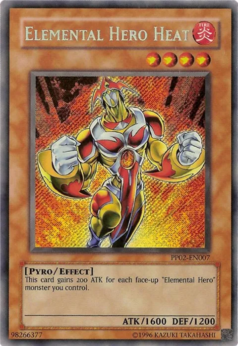 Elemental HERO Heat PP02-EN007 Yu-Gi-Oh card from Premium Pack 2