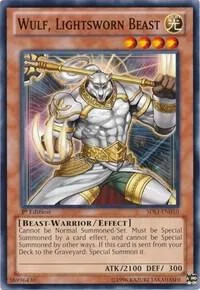 Wulf, Lightsworn Beast SDLI-EN010 SDLI 1st Edition Yu-Gi-Oh card from Structure Deck: Realm of Light