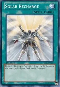 Solar Recharge SDLI-EN026 SDLI 1st Edition Yu-Gi-Oh card from Structure Deck: Realm of Light