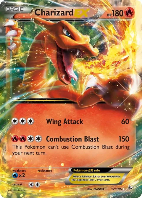Charizard EX 12 #12/106 Holofoil Pokémon card from XY - Flashfire