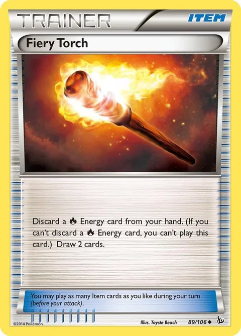 Fiery Torch #89/106 Reverse Holofoil Pokémon card from XY - Flashfire