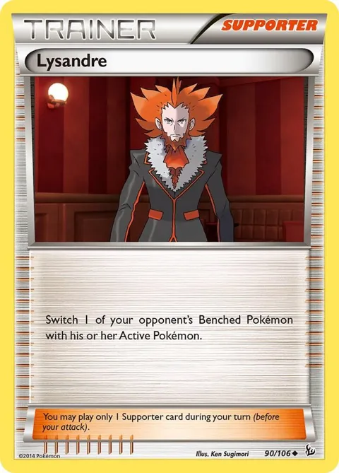 Lysandre #90/106 Pokémon card from XY - Flashfire
