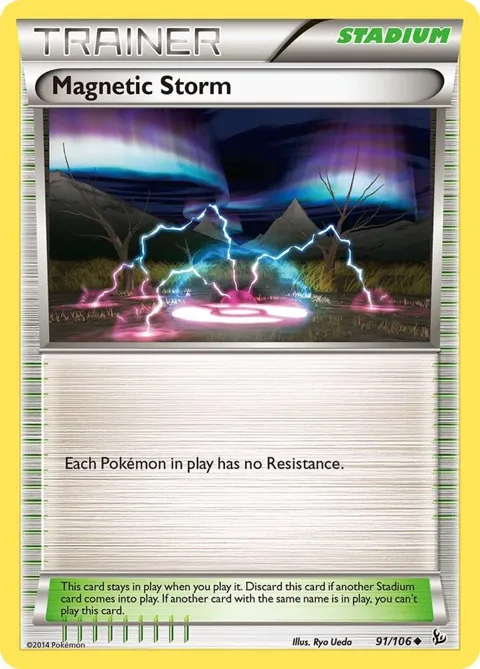 Magnetic Storm #91/106 Reverse Holofoil Pokémon card from XY - Flashfire