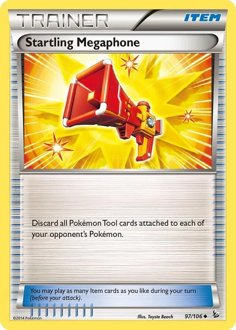Startling Megaphone #97/106 Reverse Holofoil Pokémon card from XY - Flashfire