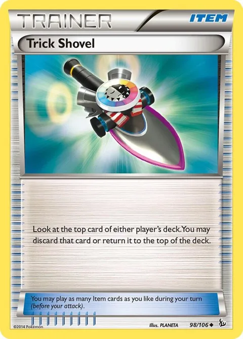 Trick Shovel #98/106 Pokémon card from XY - Flashfire
