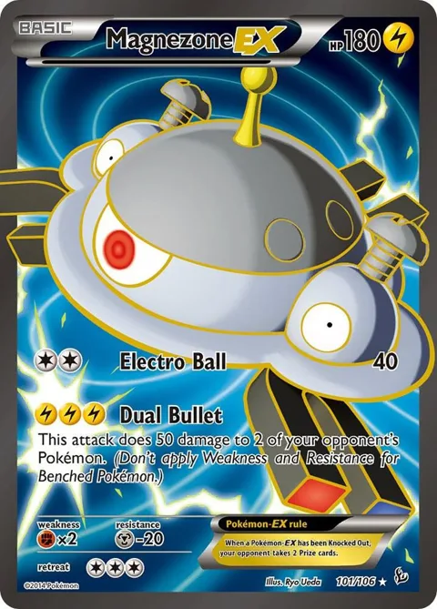 Magnezone EX 101 Full Art #101/106 Holofoil Pokémon card from XY - Flashfire