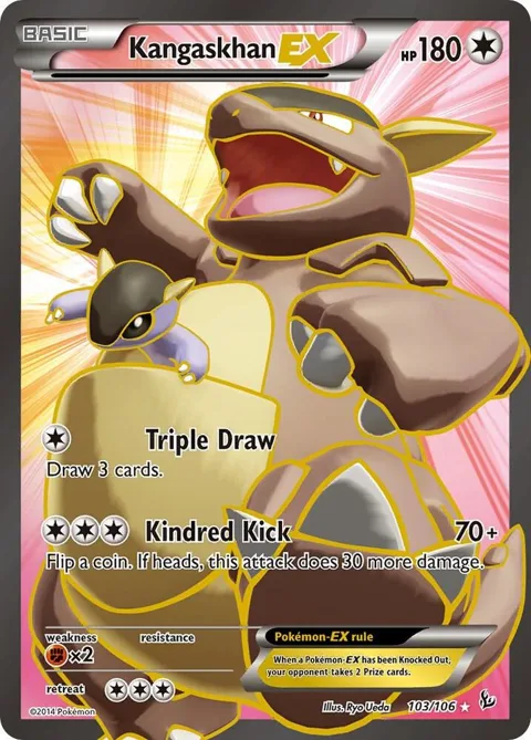 Kangaskhan EX 103 Full Art #103/106 Holofoil Pokémon card from XY - Flashfire