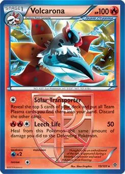 Volcarona - 13/101 BW Plasma Blast #013/101 Holofoil Pokémon card from Deck Exclusives