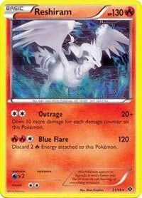 Reshiram - 21/99 Next Destinies #021/099 Holofoil Pokémon card from Deck Exclusives