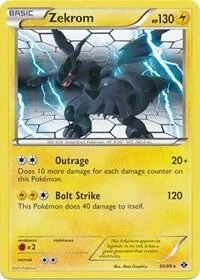 Zekrom - 50/99 Next Destinies #050/099 Holofoil Pokémon card from Deck Exclusives