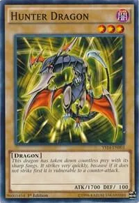Hunter Dragon YS14-EN003 Yu-Gi-Oh card from Super Starter: Space-Time Showdown