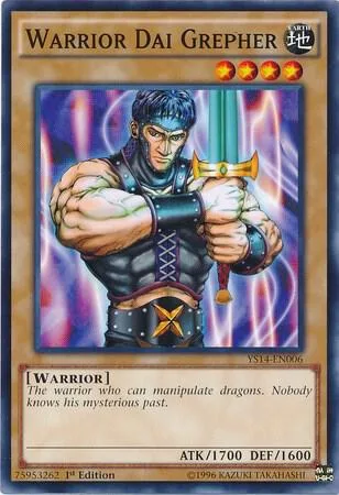 Warrior Dai Grepher YS14-EN006 Yu-Gi-Oh card from Super Starter: Space-Time Showdown