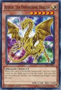 Aether, the Empowering Dragon YS14-EN011 Yu-Gi-Oh card from Super Starter: Space-Time Showdown