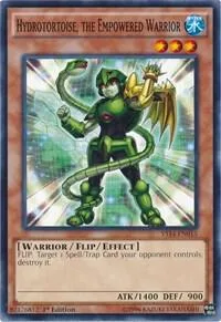 Hydrotortoise, the Empowered Warrior YS14-EN015 Yu-Gi-Oh card from Super Starter: Space-Time Showdown