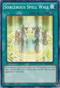 Sorcerous Spell Wall YS14-EN021 Yu-Gi-Oh card from Super Starter: Space-Time Showdown
