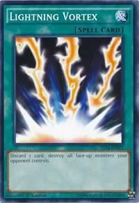 Lightning Vortex YS14-EN023 Yu-Gi-Oh card from Super Starter: Space-Time Showdown