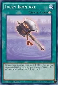 Lucky Iron Axe YS14-EN027 Yu-Gi-Oh card from Super Starter: Space-Time Showdown