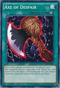 Axe of Despair YS14-EN026 Yu-Gi-Oh card from Super Starter: Space-Time Showdown