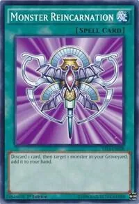 Monster Reincarnation YS14-EN028 Yu-Gi-Oh card from Super Starter: Space-Time Showdown