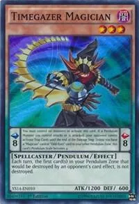 Timegazer Magician YS14-EN010 Yu-Gi-Oh card from Super Starter: Space-Time Showdown