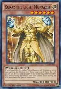 Kuraz the Light Monarch YS14-ENA03 Yu-Gi-Oh card from Super Starter: Space-Time Showdown Power-Up Pack