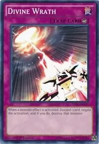 Divine Wrath YS14-ENA15 Yu-Gi-Oh card from Super Starter: Space-Time Showdown Power-Up Pack