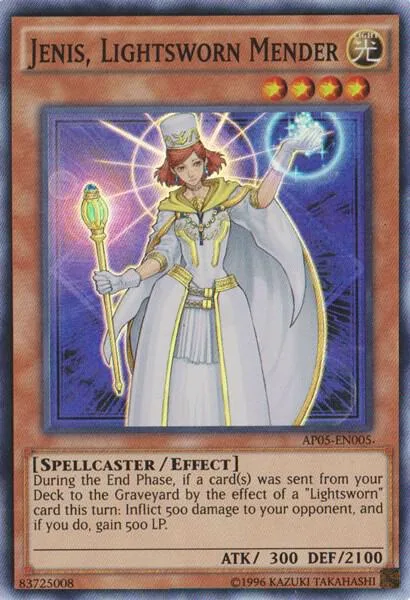 Jenis, Lightsworn Mender AP05-EN005 Yu-Gi-Oh card from Astral Pack 5