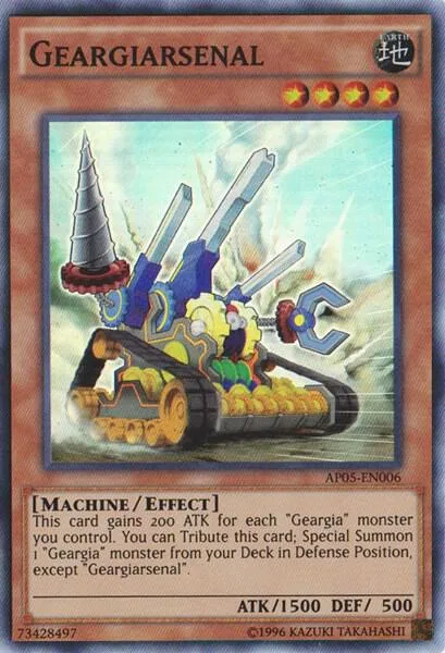 Geargiarsenal AP05-EN006 Yu-Gi-Oh card from Astral Pack 5