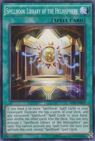 Spellbook Library of the Heliosphere AP05-EN025 Yu-Gi-Oh card from Astral Pack 5